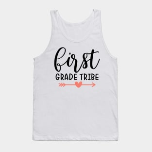 First Grade Tribe Funny Kids School Back to School Tank Top